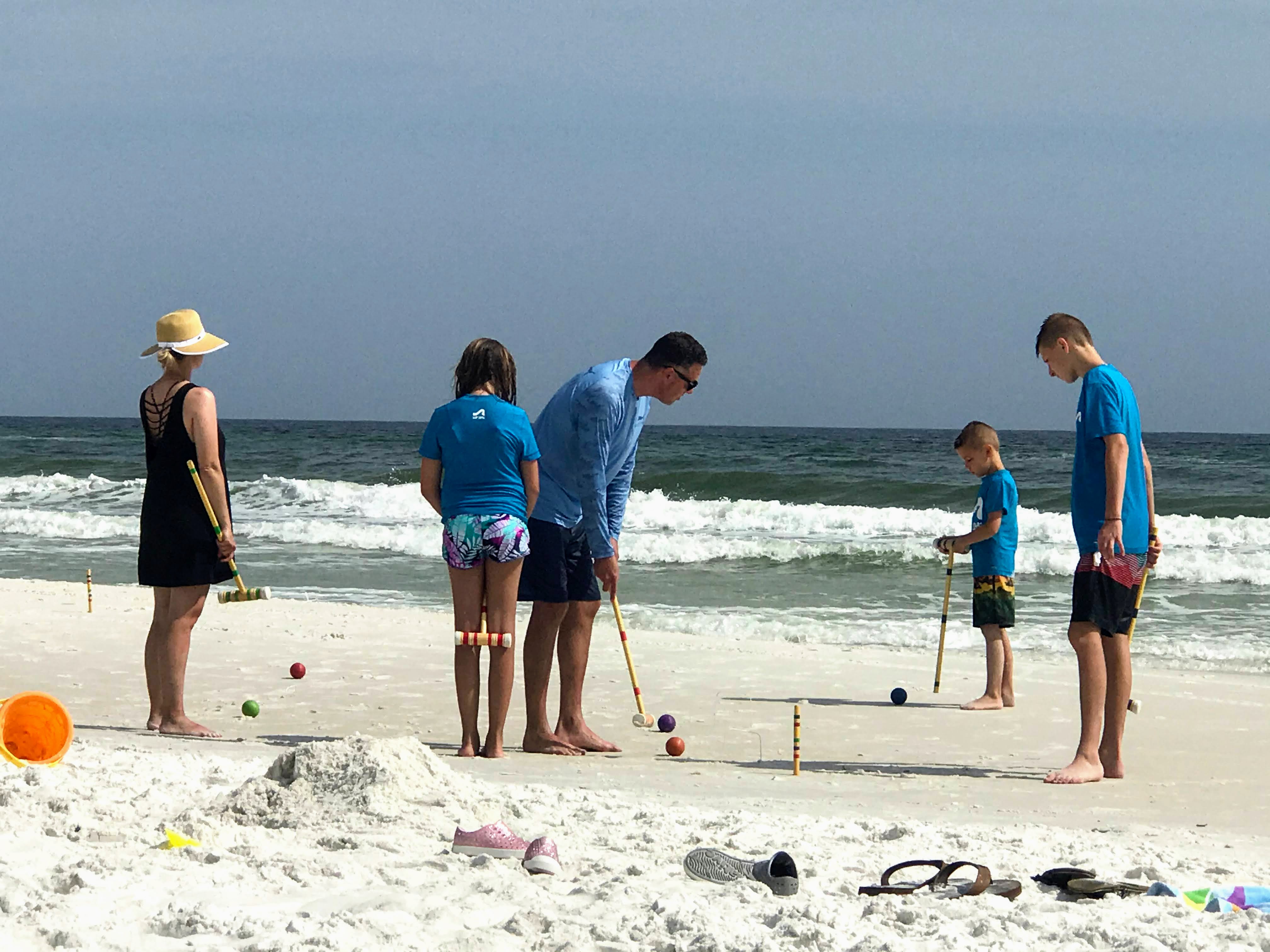 family beach games