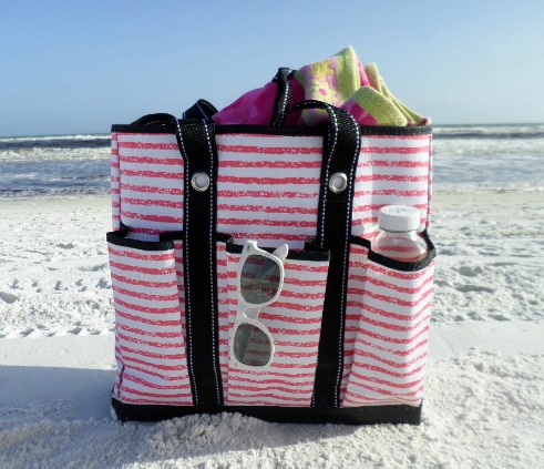 beach tote bag with pockets