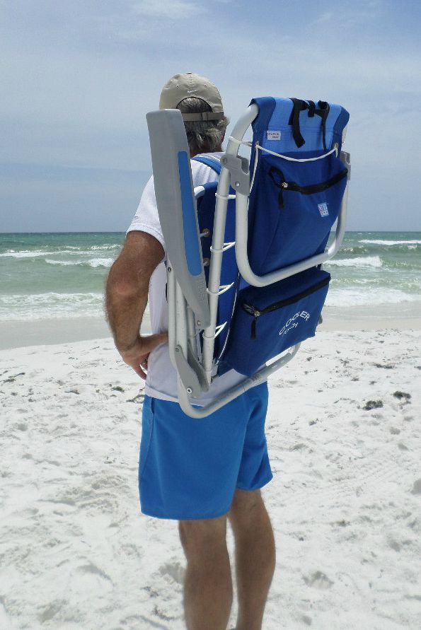 Backpack Beach Chair Lightweight Portable Cooler Cup Holder