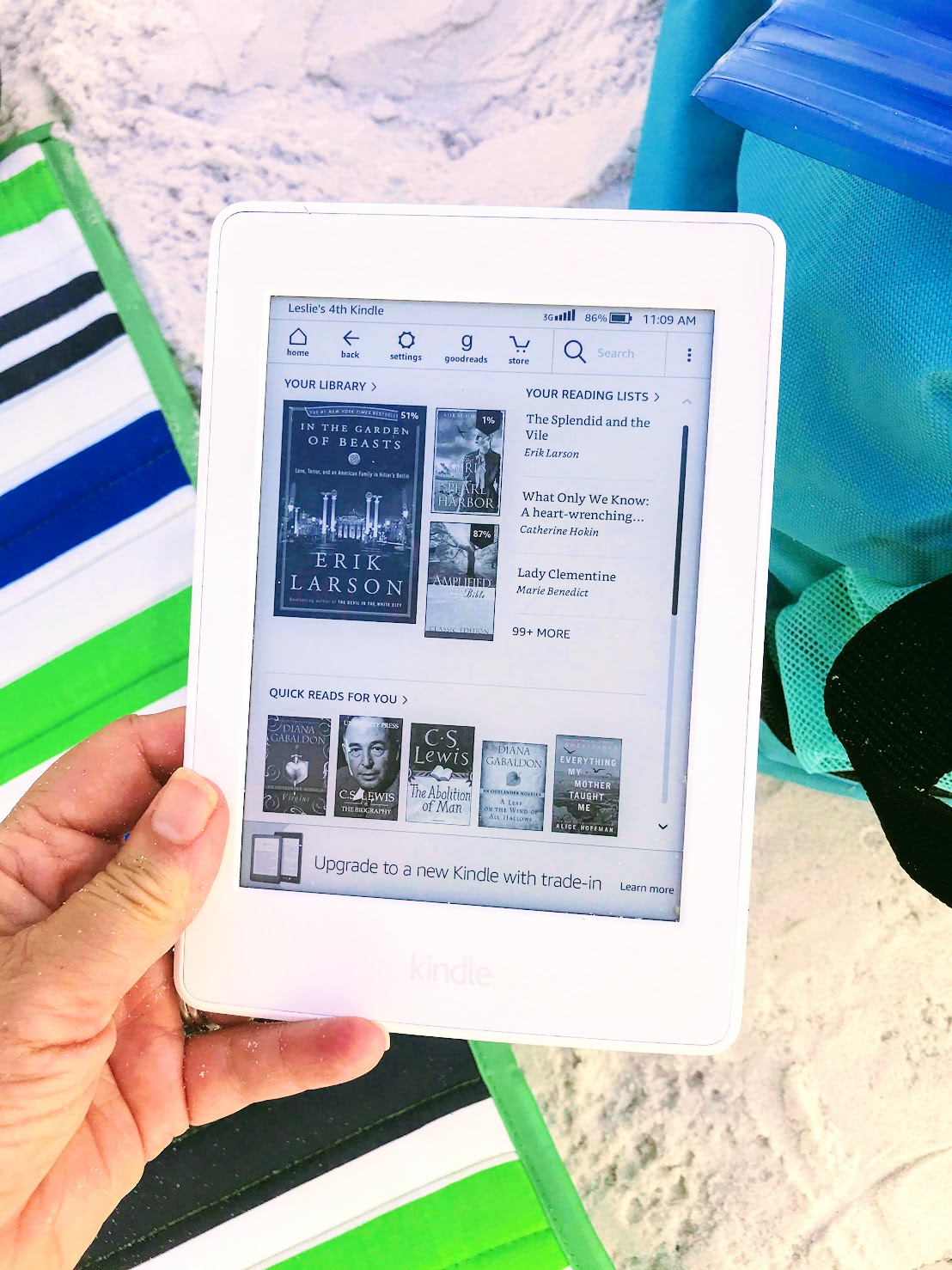 beach chair accessories for reading