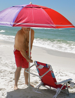 portable beach umbrella