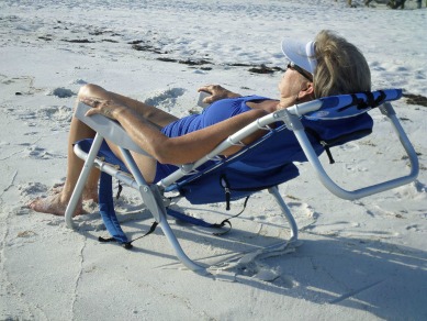reclining beach chair