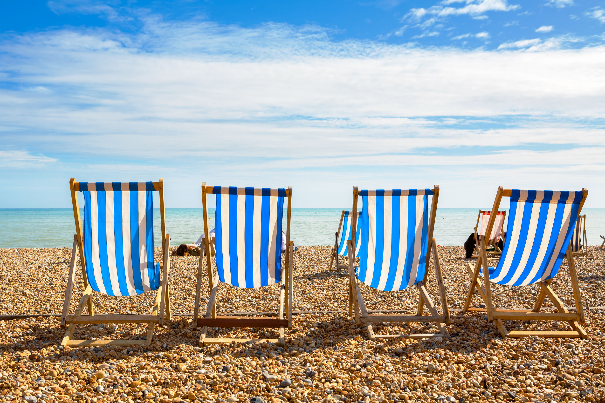 wooden beach chairs