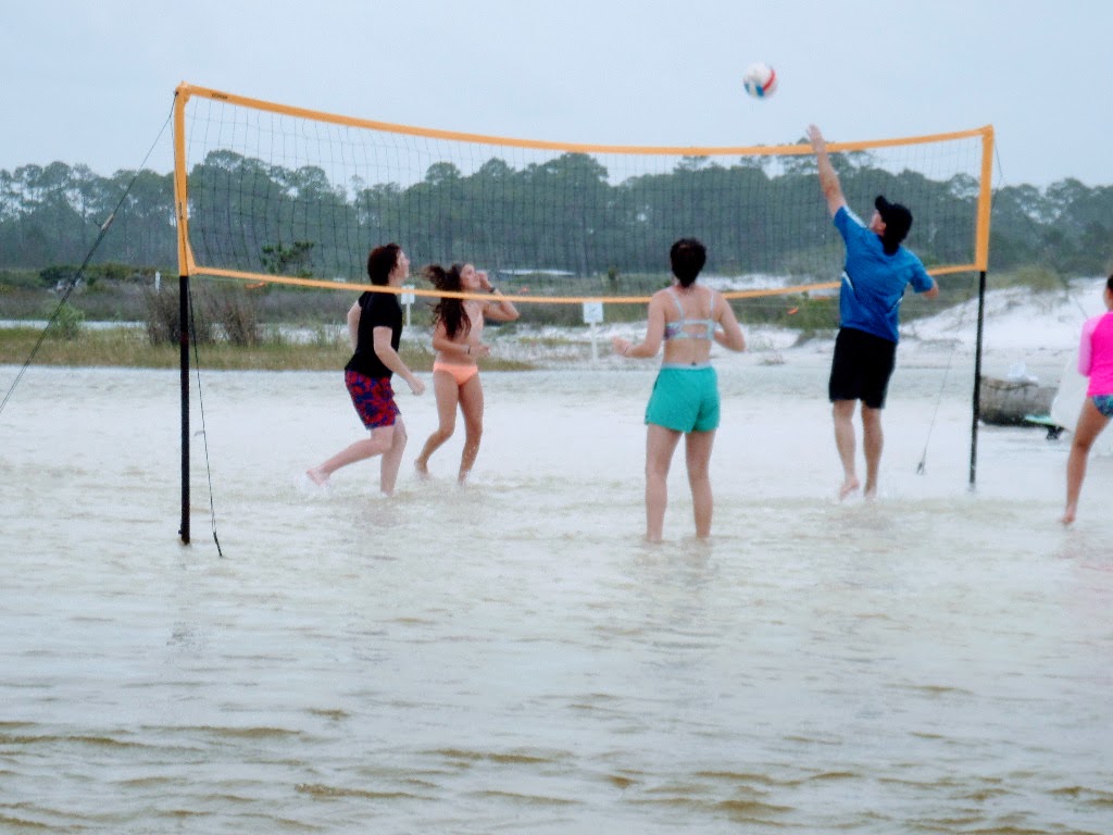 beach volleyball set