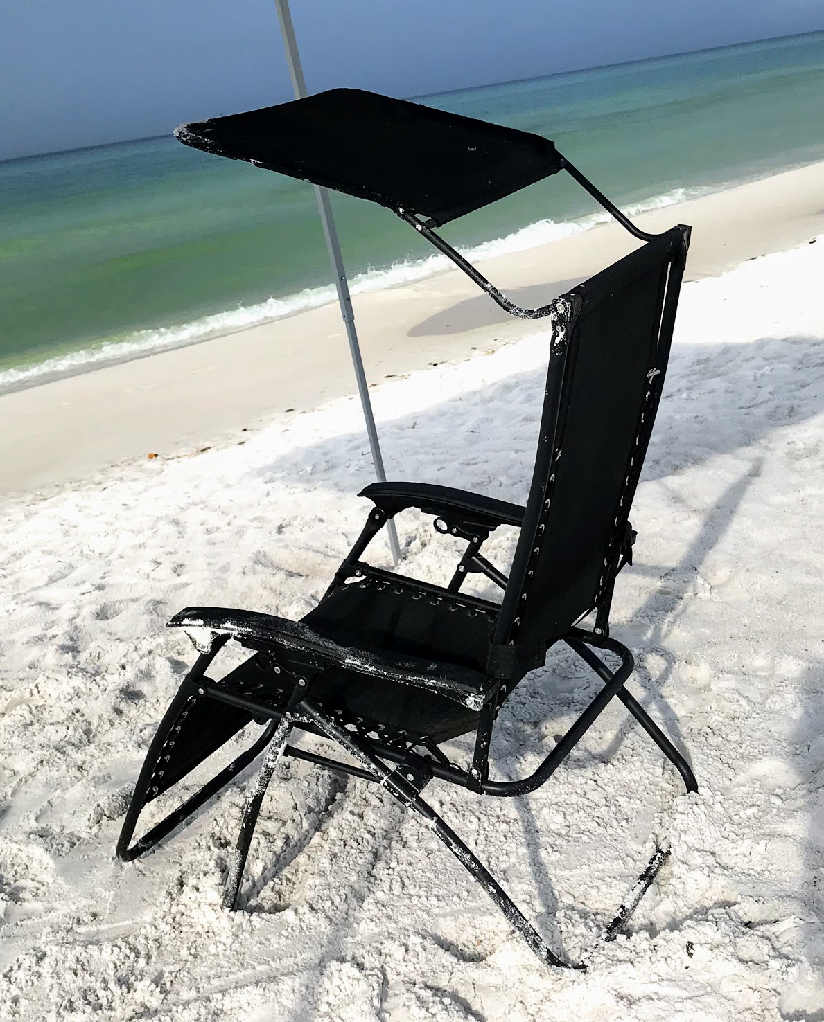 beach lounge chair with canopy