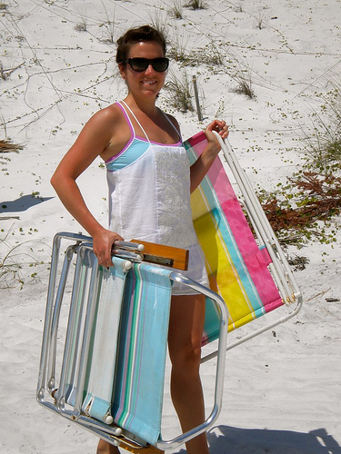 folding beach chair