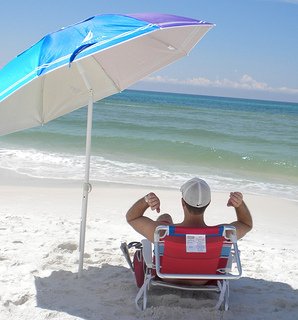 portable beach umbrella