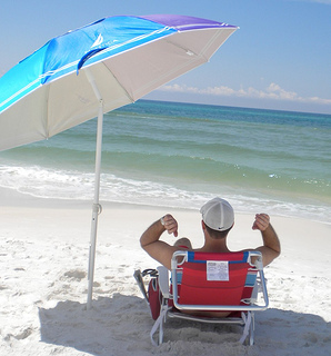 portable beach umbrella