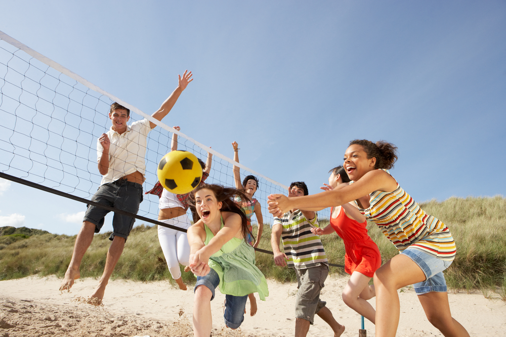 teen beach volleyball